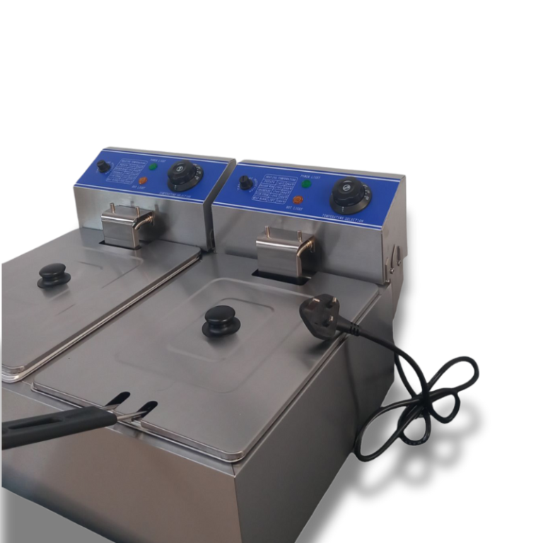 single vs double commercial fryer 2x 2.5kW UK plugs